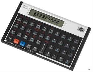HP 12CPL financial calculator. Platinum.